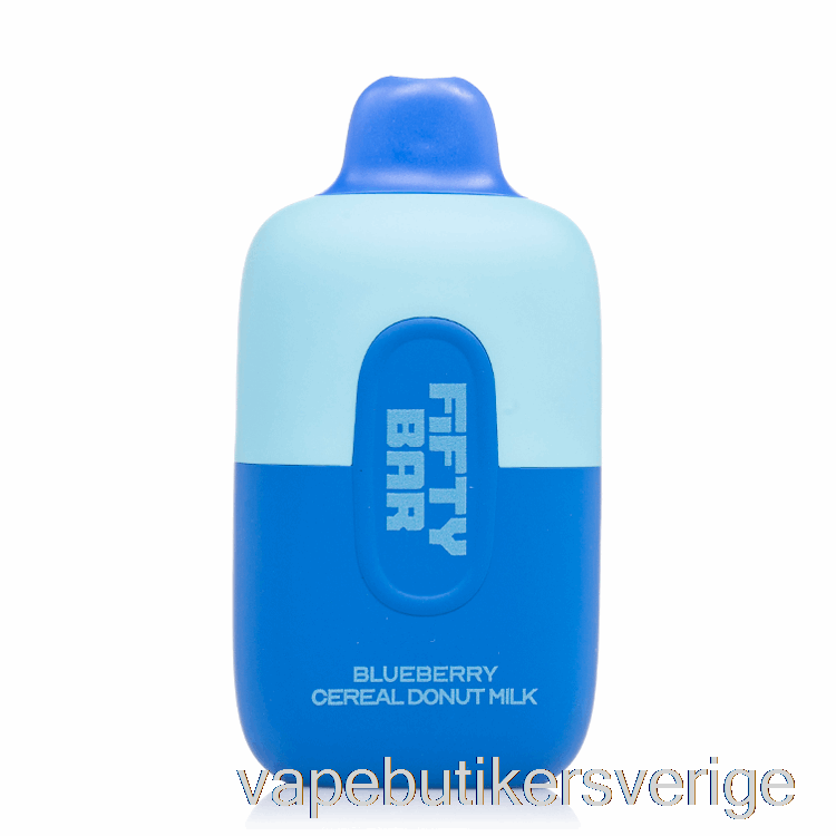 Vape Sverige Fifty Bar 6500 Engångsblåbärsflingor Munkmjölk